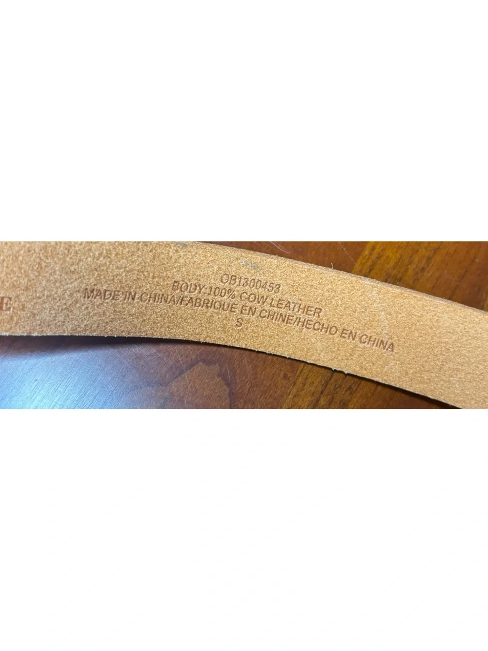 NWOT Anthropologie Chantal Leather Belt In Neutral  Size Small
